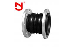 China DN100 EPDM Double Sphere Rubber Flexible Of Floating Flange Rubber Expansion Joint supplier