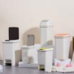 10L Plastic Touch Top Bin for Kitchen Bathroom Bedroom & Living Room Rubbish Trash Can for Recycling Waste Bins for sale
