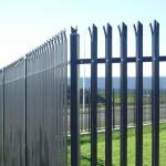W Pale Galvanized Steel Palisade Fence 1.8m Height 2.75m Width