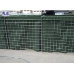 Green Geotextile Military Gabion Box Zinc - Aluminum Coated Type for sale