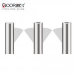 Pedestrian Electronic Security RS485 Flap Barrier Gate Retractable for sale