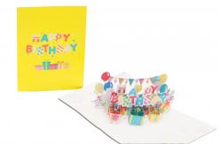 China 3D Greeting Card with Blank Message Space Unique Design for Birthday supplier