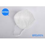 OEM / ODM PM2.5 N95 Respirator Mask Antivirus Breathable BFE Over 95% for sale