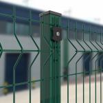 Anti Climb Curved 3d Wire Mesh Fence Green Pvc Coated for sale