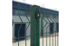 China Anti Climb Curved 3d Wire Mesh Fence Green Pvc Coated supplier
