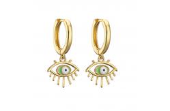 China Brass Enamel Evil Eye Pendant supplier