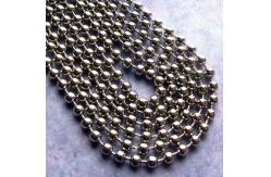 China Hanging Ball Chain Beaded Wire Mesh Curtain Shimmer Metal Area Separators supplier