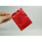 Flat Shape Plastic Pouches Packaging Food Safe Grade With Tear Notches for sale