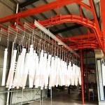 Precise Overhead Conveyor Vertical Powder Coating Line Industrial Paint Line For Heavy Oversized Products for sale