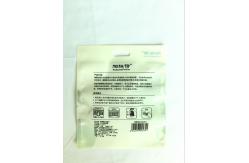 China Custom Made Composite Zipper Transparent Plastic Bag For Scrub Cleansing Flour Puff supplier