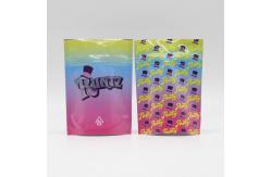 China 110 Mircon CPP Stand Up Zipper Pouch 28g Gummy Weed Cookie Gelato Leaf supplier