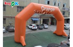 China Orange PVC Inflatable Entrance Arch For Event Advertising Promotion supplier