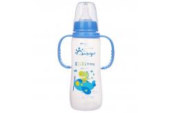 China PP Double Handle 8oz 240ml Newborn Baby Milk Bottle supplier