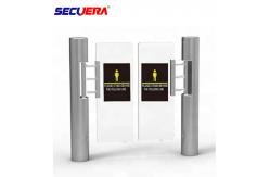 China Access Control System Price WithTempered Glass Full Height Sliding face recognition Turnstile supplier