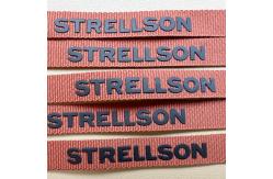 China Woven Label Tape Elastic Band With Printed Silicone Logo supplier