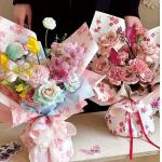 Spring floral packaging paper, thickened fresh flower bouquet packaging paper, waterproof printed packaging paper, flower shop floral art packaging for sale