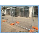 Welded Galvanized Temporary Mesh Fencing , Portable Outdoor Fence 2.4 X 2.1 Metres for sale