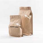 16oz 1lb Flat Bottom Coffee Aluminum Foil Bag With One Way Valve for sale