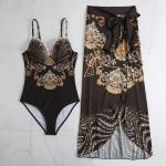lady's two-piece swimwear Halter Bikini with Flirty Ruffles for Summer Adventures for sale