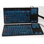 Backlight Silicone Rubber Keyboard IP68 With Touchpad F1-F12 Function Keys for sale