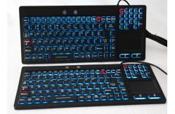 China Backlight Silicone Rubber Keyboard IP68 With Touchpad F1-F12 Function Keys supplier