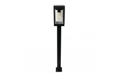 China Replaceable E27 LED Bulbs Solar Lamp Post Lights Warm White 77cm Tall supplier