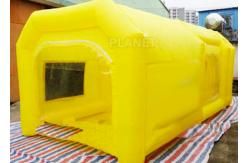 China 6 M Yellow Inflatable Spray Booth / Automotive Paint Booths Two Air System supplier