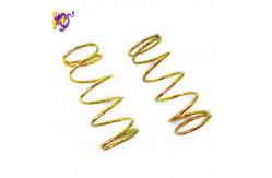 China Large Diameter Zinc Plated Flexible Compression Coil Springs Ends Closed Ground supplier