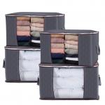 90L Large Capacity Clothes Storage Bag Organizer With Reinforced Handle for sale
