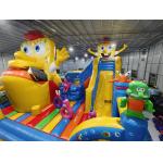 Automatic Move Inflatable Bounce House With Slide SpongeBob SquarePants Inflatable Fun City