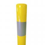 1020 Mm Yellow Steel Bollards IP68 GL GD Fixed Bollards Surface Mounted