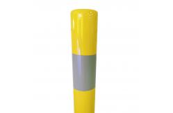 China 1020 Mm Yellow Steel Bollards IP68 GL GD Fixed Bollards Surface Mounted supplier
