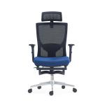 Modern MID Back Ergonomic Mesh Back Fabric Seat Swivel Office Chair With Up & Down Adjustable Lumbar Support for sale