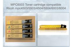 China Mpc 6003 Ricoh Printer Cartridge Set Black Cyan Magenta Yellow With Chip supplier