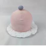 13cm Pink Soft Fabric Dog Toys Eco Friendly Peach Birthday Cake Dog Toy for sale