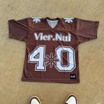 Customized V Neck Mens Streetwear Shirts Mesh Knitted Custom Soccer Shirt 300 Grams for sale