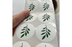 China Waterproof Round Label Stickers Custom Image Text Printing Private Adhesive Label supplier