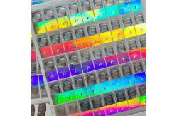 China Customized Logo Circle Holographic Sticker Label Rainbow Effect supplier
