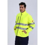 100% Polyester Microfleece Hi Vis Fleece Jacket , 360gsm Cold Weather Work Jacket