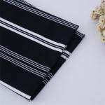 Breathable, Skin-Friendly And Natural Soft Not Easy To Deform Striped Knit Fabric For T-Shirt for sale