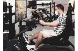 China 15Nm Servo Motor Sim Racing Simulator Cockpit with 3 adjustable pedals supplier