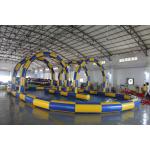 Big Sealing Material Long Inflatable Race Track For Outdoor Karting Games Interesting inflatable sport games for sale