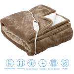 Far Infrared Washable Electric Heated Blanket 45degree Temperature SHEERFOND for sale