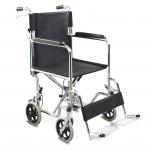 Flip Up Folding Steel Wheelchair , Wellness Plus Foldable Wheelchair With United Brake for sale