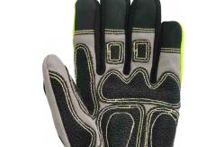 China High Visible Glass Fiber Rescue Extrication Gloves Elasticized Turtleneck Cuff supplier