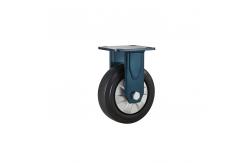China 100mm 150mm Heavy Duty Castors Hi Elastic Thermoplastic Rubber Wheel Casters supplier