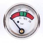 China 1 Inch 25mm Diaphragm Pressure Gauge Fire Extinguisher With Chrome Plated factory