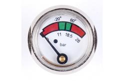 China 1 Inch 25mm Diaphragm Pressure Gauge Fire Extinguisher With Chrome Plated supplier