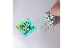 China Customized Tamper Evident Adhesive Security Seals Anti Counterfeit Label supplier