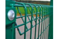 China 100mm X 50mm Green PVC Coated Wire Mesh Fencing Sheets 5mm Diameter supplier